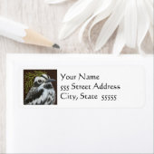 ボブ白黒のウォーブラー住所 シール (インサイチュ)