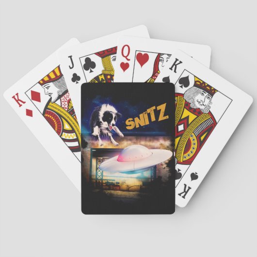 ボブ遊のソーサー修理のSnitzのカード トランプ (裏面)