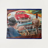 ボブ食べの肉得病最高の症 タペストリー (正面(横))