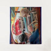 ボブ食べの肉得病最高の症 タペストリー (正面)