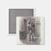 ボブ・クラチットとティニー・ティム、チャールズ・ディケンズの マグネット (正面/裏面)