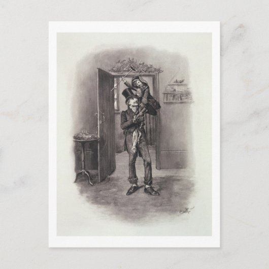 ボブ・クラッチットと小さなティム(ディケンズの「 ポストカード (正面)