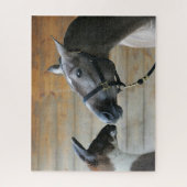 ボブ・ラングリシュ・ラマ・アンダルシアン・ミーティング・ヘッドショット ジグソーパズル (縦)