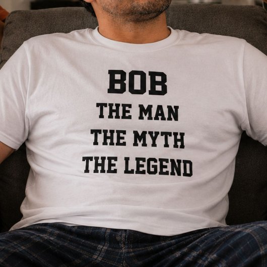 ボブ 伝説の男 ジョーク 名前 ギフト Tシャツ