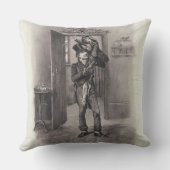 ボブCratchitおよび「チャールズ・ディケンズからの小さいティム、: クッション (裏面)