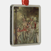 ボブCratchitはCornhillのスライドをたどって行きました メタルオーナメント (右)