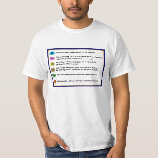 ボブWinkelは退職したです Tシャツ (正面)