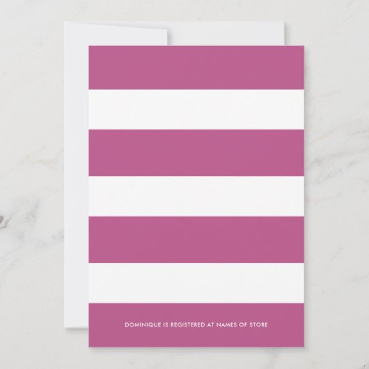 ボヘお洒落ミアンフローラリースブライダルシャワー 招待状 (裏面)