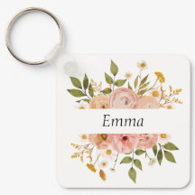 ボヘかわいらしミアンフローラモノグラムまたは名前