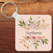 ボヘかわいらしミアンフローラ名マザーズ キーホルダー (正面)