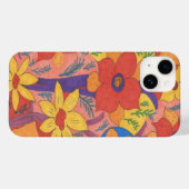 ボヘはっきりしたミアンオレンジガーデンプリント Case-Mate iPhoneケース (裏面 (横))