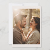 ボヘはっきりしたミアンカラフルワイルドフラワー日付を保存 招待状 (裏面)