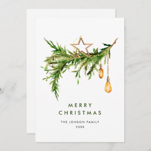 ボヘエレガントミアンのクリスマス組成 シーズンカード (正面/裏面)