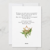 ボヘエレガントミアンのクリスマス組成 シーズンカード (裏面)