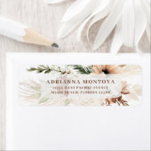 ボヘエレガントミアンパ結婚パス差出人住所 ラベル (インサイチュ)