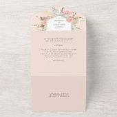 ボヘエレガントミアンフローラオールインワン招待状 オールインワン招待状 (外側)