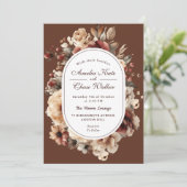 ボヘエレガントミアンフローラフレ結婚ーム 招待状 (スタンド正面)