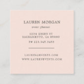 ボヘエレガントミアンフローラモノグラム スクエア名刺 (裏面)