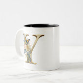 ボヘエレガントミアンフローラ文字 ツートーンマグカップ (正面左)