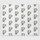 ボヘエレガントミアンフローラ文字P ラッピングペーパー (フラット)