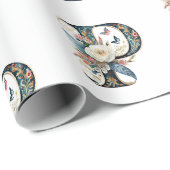 ボヘエレガントミアンフローラ文字P ラッピングペーパー (ロールコーナー)