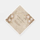 ボヘエレガントミアンフローラ王プロテア草 スタンダードランチョンナプキン (角)