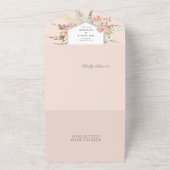 ボヘエレガントミアンフローラ（ENVは不要） オールインワン招待状 (外側)