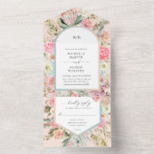 ボヘエレガントミアンフローラ（ENVは不要） オールインワン招待状 (内側)