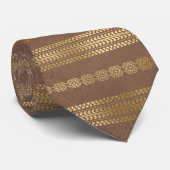 ボヘエレガントミアンボホバラ金ゴールドアステカネックタイ ネクタイ (ロール)