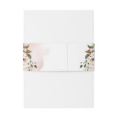 ボヘエレガントミアンボホ赤面ピンク金ゴールド結婚ズ 招待状ベリーバンド (裏面例)