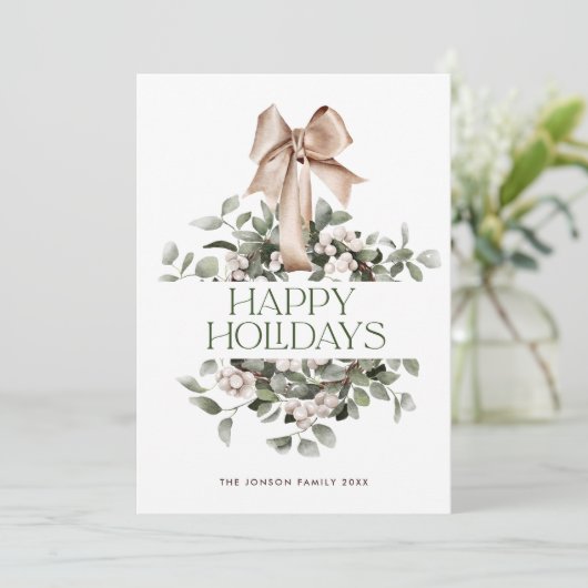 ボヘエレガントミアンリース挨拶 シーズンカード (スタンド正面)