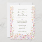 ボヘエレガントミアン庭園の結婚式招待状 招待状 (正面)