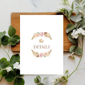 ボヘエレガントミアン式レセプションと詳細 エンクロージャーカード