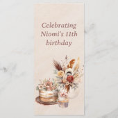 ボヘエレガントミアン春ティーパーティー メニュー (裏面)