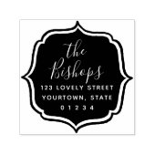 ボヘエレガントミアン書道差出人住所 セルフインキングスタンプ (デザイン)