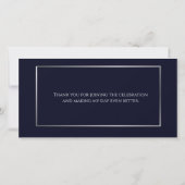 ボヘエレガントミアン海軍シルバーマスカレード サンキューカード (裏面)