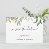 ボヘエレガントミアン深いグ結婚リーン セーブザデート (スタンド正面)