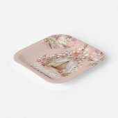 ボヘエレガントミアン誕生日パーソナライズされた ペーパープレート (傾斜あり)