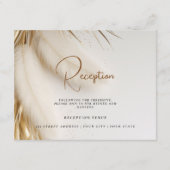 ボヘエレガントミアン金ゴールドパンパスアフターパーティー エンクロージャーカード (正面)