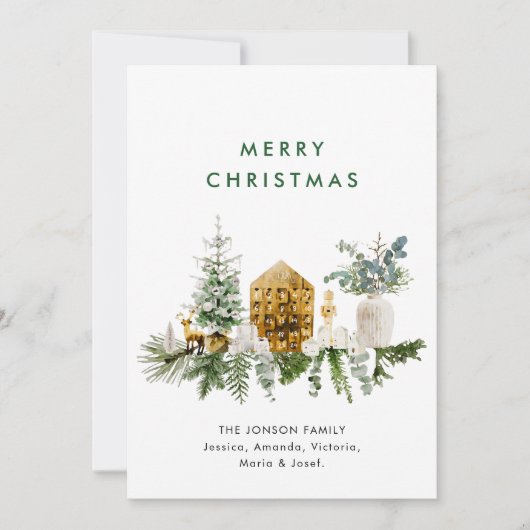 ボヘエレガントミアン・クリスマス作曲挨拶 シーズンカード (正面)