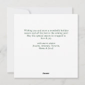 ボヘエレガントミアン・クリスマス作曲挨拶 シーズンカード (裏面)