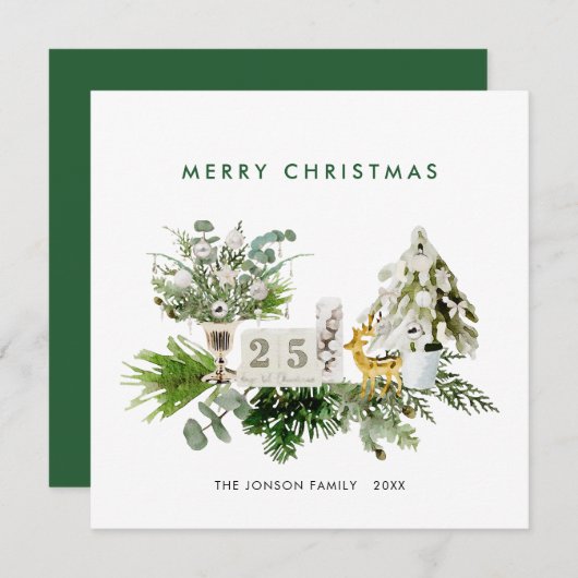 ボヘエレガントミアン・クリスマス作曲挨拶 シーズンカード (正面/裏面)