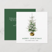 ボヘエレガントミアン・クリスマス・パイン・グリーティング シーズンカード (正面/裏面)