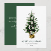 ボヘエレガントミアン・クリスマス・パイン・グリーティング シーズンカード (正面/裏面)