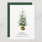 ボヘエレガントミアン・クリスマス・パイン・グリーティング シーズンカード (正面/裏面)