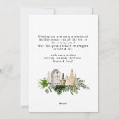 ボヘエレガントミアン・クリスマス・パイン・グリーティング シーズンカード (裏面)