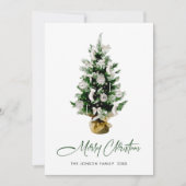 ボヘエレガントミアン・クリスマス・パイン・グリーティング シーズンカード (正面)