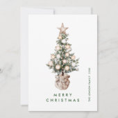 ボヘエレガントミアン・クリスマス・パイン・グリーティング シーズンカード (正面)