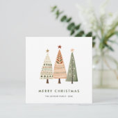 ボヘエレガントミアン・クリスマス・パイン・グリーティング シーズンカード (スタンド正面)