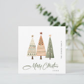 ボヘエレガントミアン・クリスマス・パイン・グリーティング シーズンカード (スタンド正面)